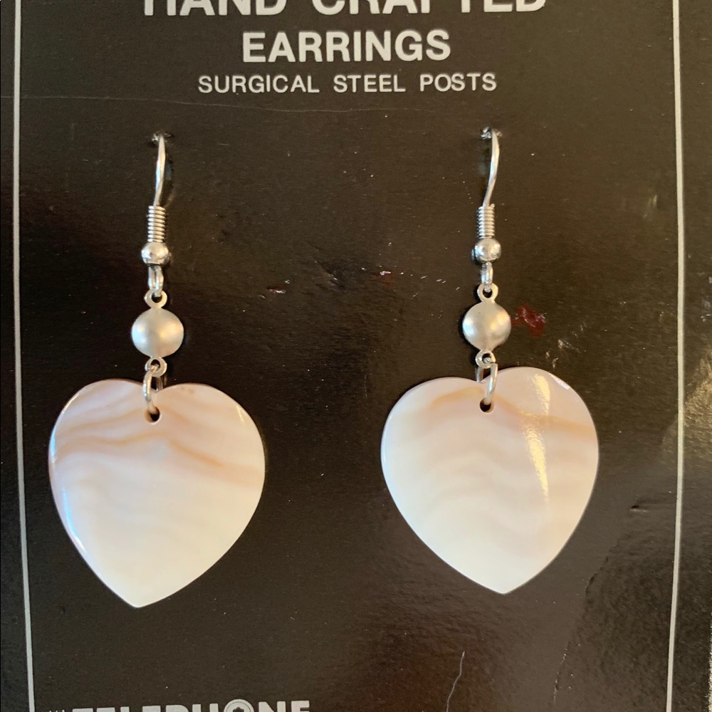 Women’s sea shell earrings, hand crafted